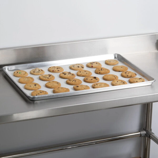 Advance Tabco 18-8A-26 Full Size 18 Gauge 18 inch x 26 inch Wire in Rim Aluminum Sheet Pan