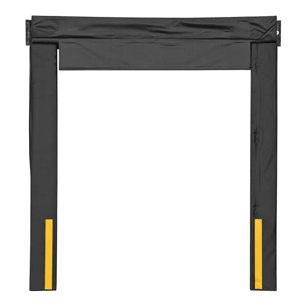 Vestil 8' x 9' Black Nylon-Reinforced Vinyl Dock Seal with 10" Projection D-350-10