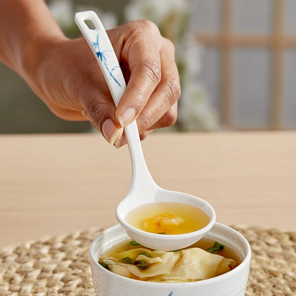 Acopa Biru 1 oz. Melamine Soup Ladle - 60/Case