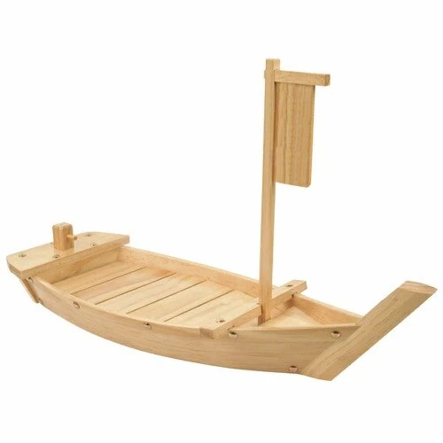 Thunder Group 24" Wood Boat Serving Display