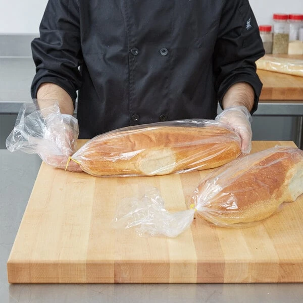 LK Packaging 7G054024 Plastic French Bread Bag 5" x 4" x 24" - Side Gusset - 1,000/Box