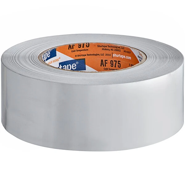 Shurtape AF 975 1.88" x 50 Yards Silver Cold Temperature, HVAC Contractor Grade Aluminum Foil Tape 232032