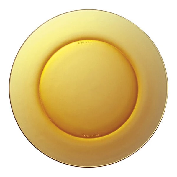 Duralex Lys 7 1/2" Amber Glass Dessert Plate - 24/Case