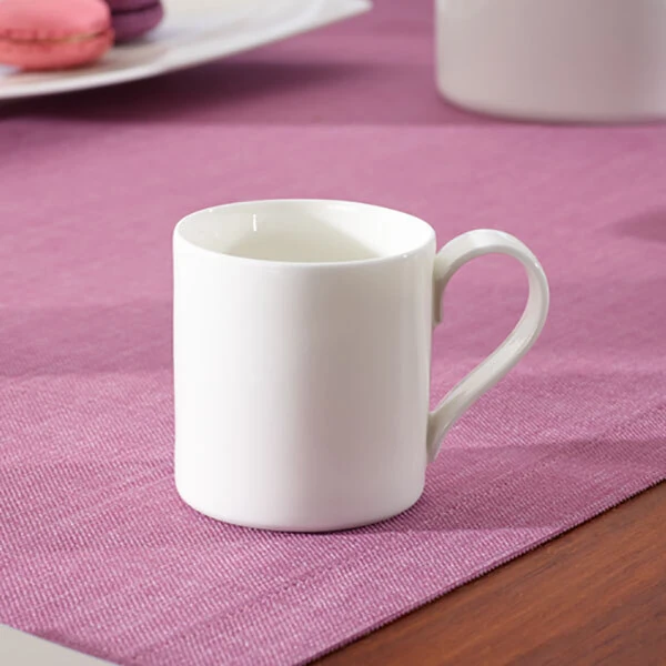 Villeroy & Boch 10-4510-1420 Modern Grace 2.5 oz. White Bone Porcelain Cup - 6/Case