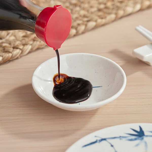 Acopa Biru 2 oz. Round Melamine Sauce Dish - 48/Case