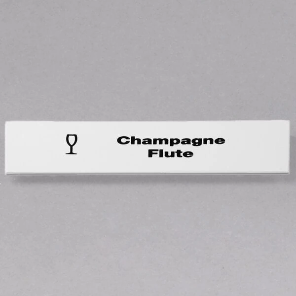 Cambro CECCF6000 Camrack Champagne Flute Extender ID Clip - 6/Pack