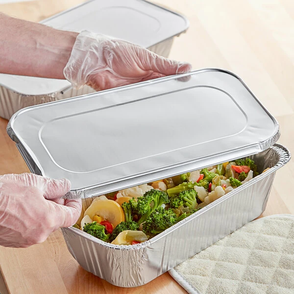 Choice Foil Steam Table Pan Lid - Third Size - 100/Case
