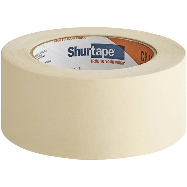 Shurtape CP 107 1.88" x 60 Yards Natural Industrial Grade Masking Tape 100466