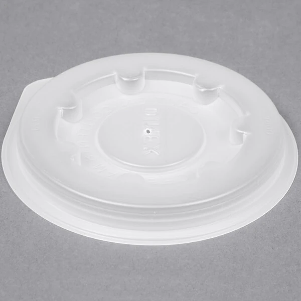 Dinex DX40008714 Translucent Disposable Lid for Dinex Heritage 8 oz. Mug and Dinex Heritage 5 oz. Bowl - 2,000/Case