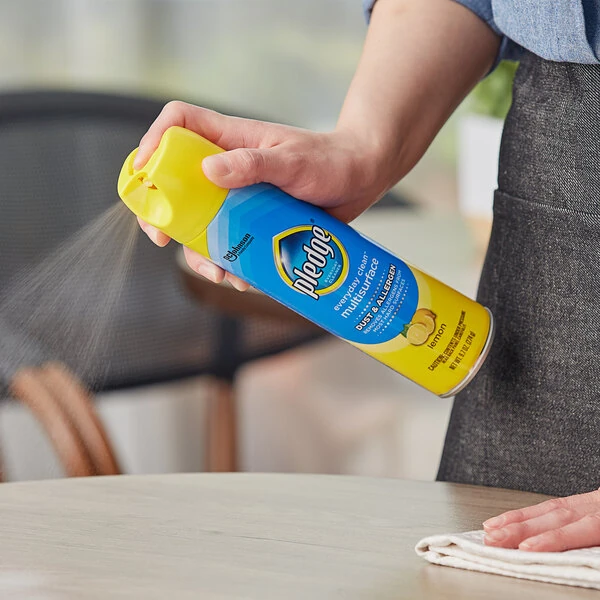SC Johnson Pledge® 336281 9.7 oz. Dust and Allergen Aerosol Furniture Spray
