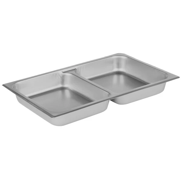 Choice Classic 8 Qt. Full Size Chafer Divided Food Pan