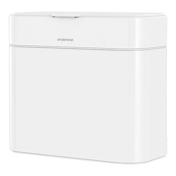simplehuman CW1648 1 Gallon / 4 Liter White Steel Compost Caddy