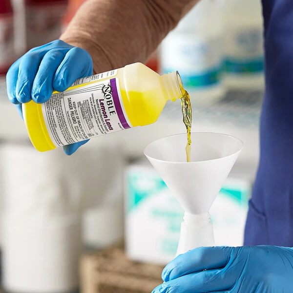 Noble 10 oz. Lemon Lance Concentrated Disinfectant and Detergent Cleaner - Sample