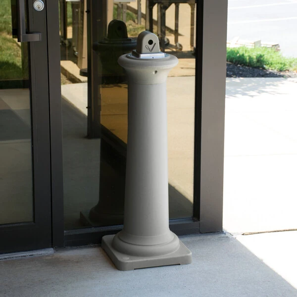 Rubbermaid® FG9W3000SSTON Sandstone GroundsKeeper Tuscan Cigarette Receptacle