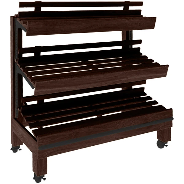 Marco Company 48" x 25" x 51" Cocoa Maple Bakery Display Shelving
