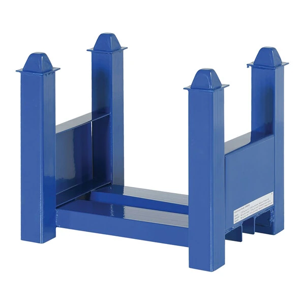 Vestil 12" x 16" x 14" Blue Steel Stackable Bar Cradle with 1,250 lb. Capacity CRAD-25