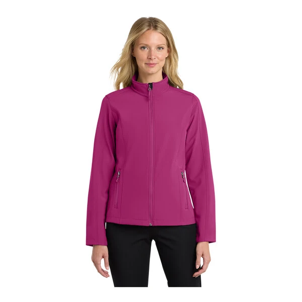 Port Authority L317 Women's Customizable Very Berry Core Soft Shell Jacket - Extra Large