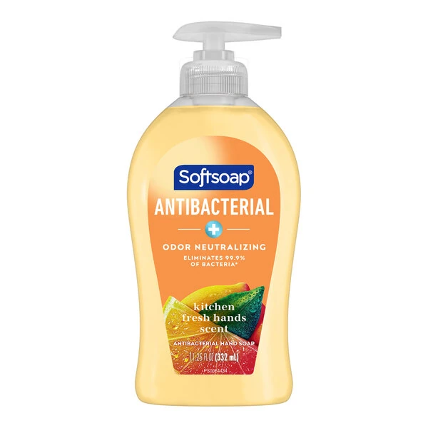Softsoap CPC45096 11.25 oz. Kitchen Fresh Hands Scent Antibacterial Liquid Hand Soap - 6/Case