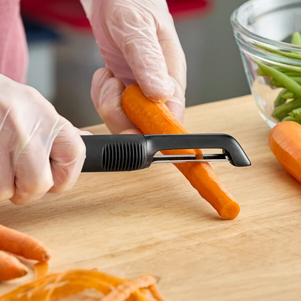 OXO 20081 Good Grips 7" Straight Vegetable Peeler with Straight Stainless Steel Blade