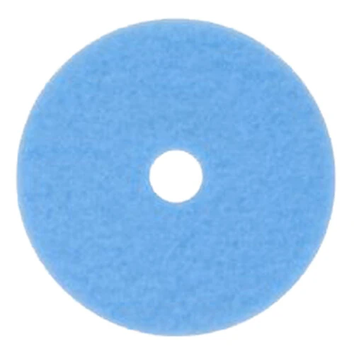 3M 3050 Hi-Performance 17" Sky Blue Burnishing Floor Pad - 5/Case