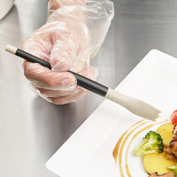 Mercer Culinary M35618 Dual 4mm Round Arch Silicone Brush Plating Tool