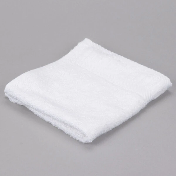 Oxford Signature 13" x 13" 100% Ring Spun Cotton Wash Cloth 1.5 lb. - 300/Case