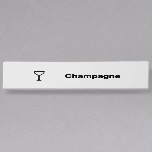 Cambro CECCH6000 Camrack Champagne Extender ID Clip - 6/Pack