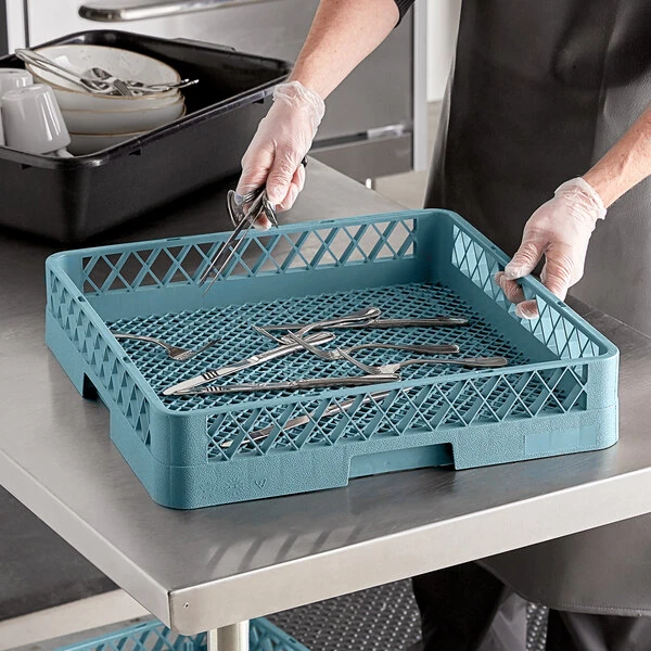 Noble Warewashing Full-Size Combination / Flatware Rack with Open Sides