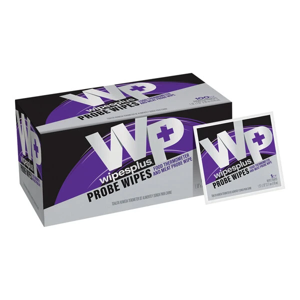 WipesPlus Probe Wipe Sachet, Thermometer Sanitizing Wipes - 1,000/Case