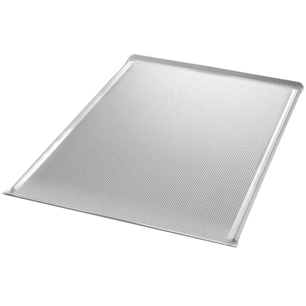 Chicago Metallic 45135 Full Size 14 Gauge 18 inch x 25 15/16 inch Aluminum Bagel Pan with Swedish Style Perforated Glazed Screen