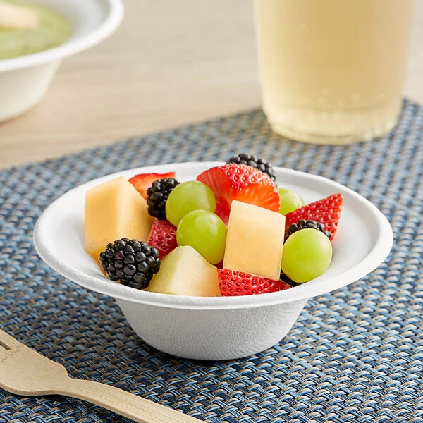 EcoChoice 8 oz. Compostable White Plant Fiber Bowl - 1,000/Case