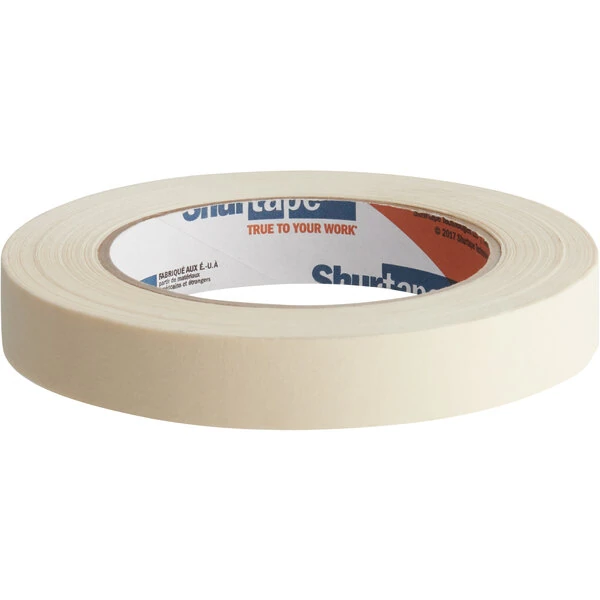 Shurtape CP 083 0.75" x 60 Yards Utility Grade Masking Tape - 12/Pack