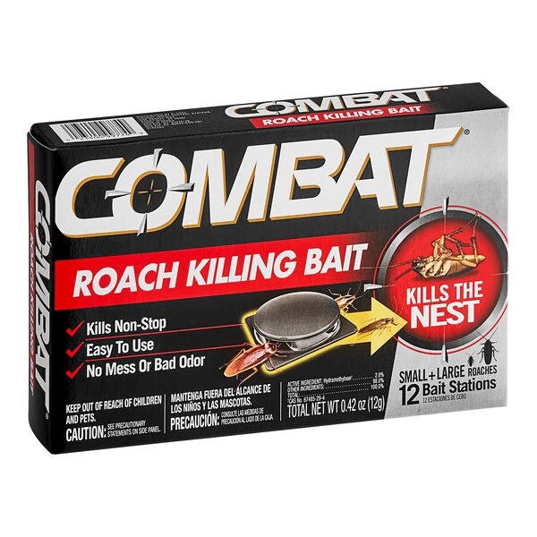 Combat® DIA05701 12-Pack Small and Large Roach Bait - 10/Case