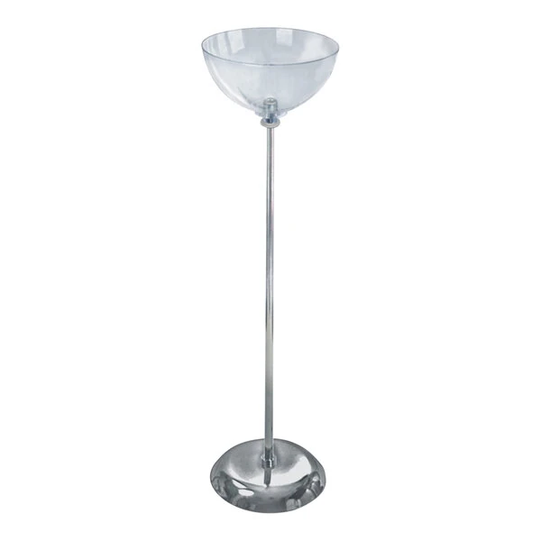 Azar Displays 12" Single Clear Polycarbonate Bowl Floor Display 700951