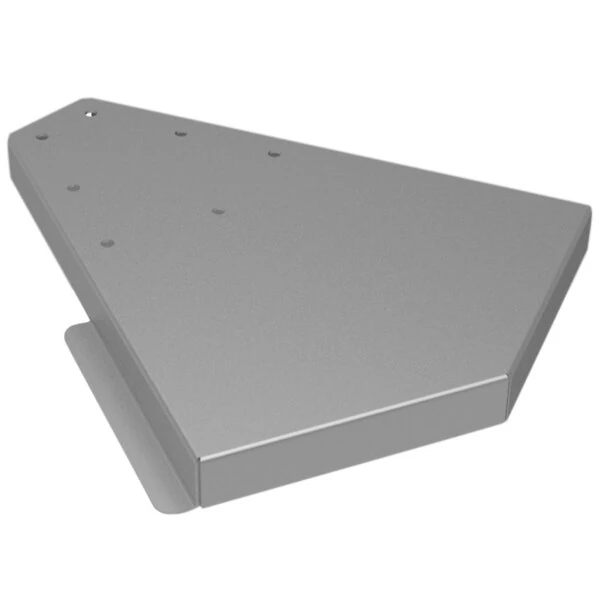 Advance Tabco DRKC-45-OC Stainless Steel 45 Degree Outside Corner Bar Drink Rail