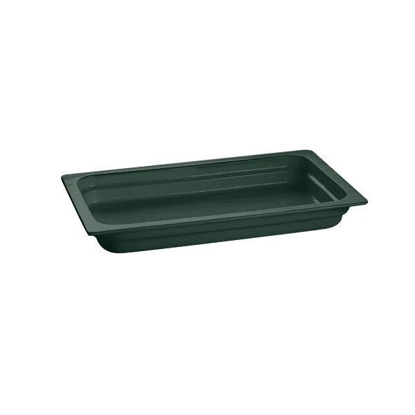 TableCraft CW300HGN 20 3/4" x 12 3/4" x 2 1/2" Hunter Green Full Size Cast Aluminum Food Pan