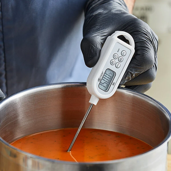 CDN DTW450 ProAccurate 4 1/2" Digital Waterproof Pocket Probe / Dishwasher Thermometer