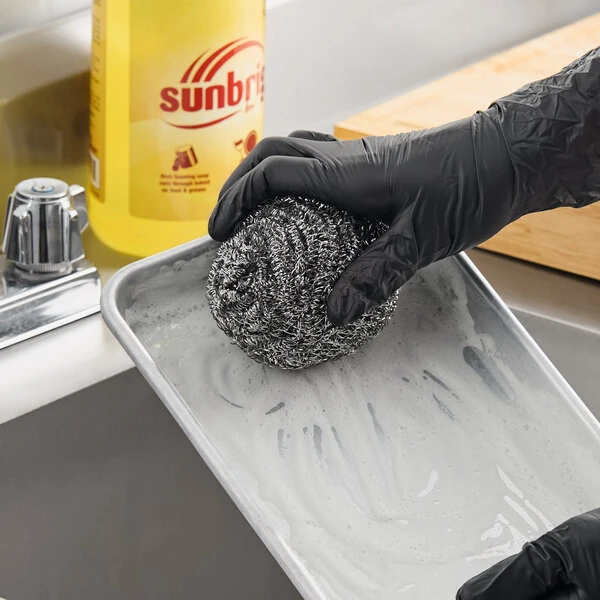 Choice 50g Stainless Steel Scrubber - 12/Pack