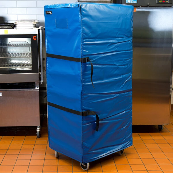 Cres Cor 5234-083 Blue Vinyl Full Size Insulated Bun / Sheet Pan Rack Cover
