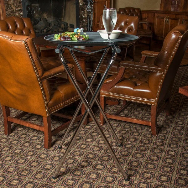 Carlisle C3625T38 36" Folding Chrome Tall Tray Stand
