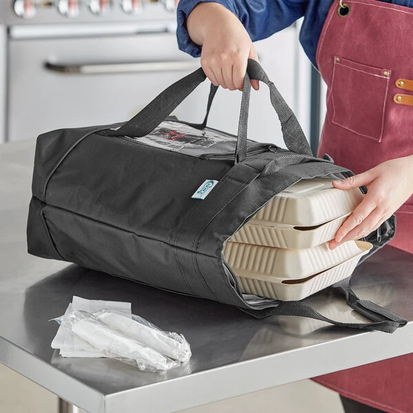 Choice Black Jumbo Insulated Nylon Tote Cooler Bag (Holds 36 Cans)