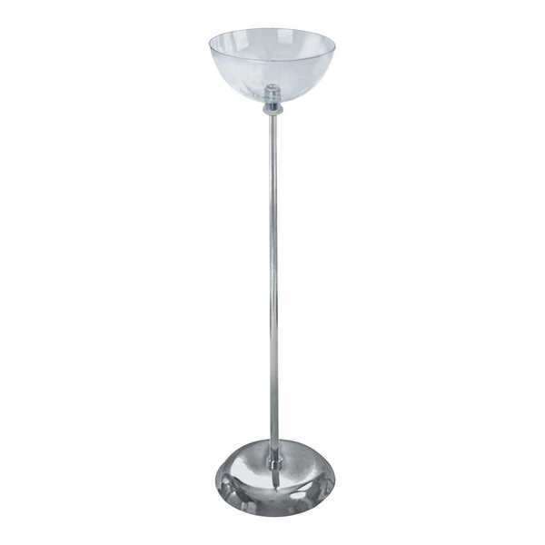 Azar Displays 10" Single Clear Polycarbonate Bowl Floor Display 700952