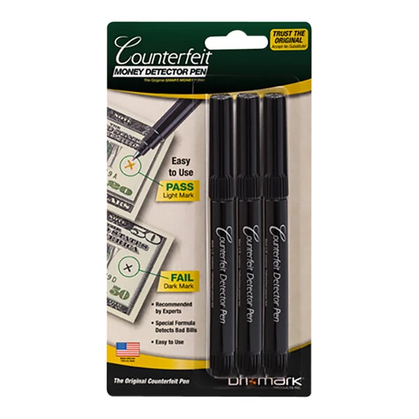 Dri Mark Counterfeit Pen (3513B1) - 3/Pack