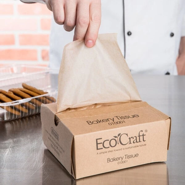 Bagcraft Packaging 010001 6" x 10 3/4" EcoCraft Bakery Tissue - 10,000/Case