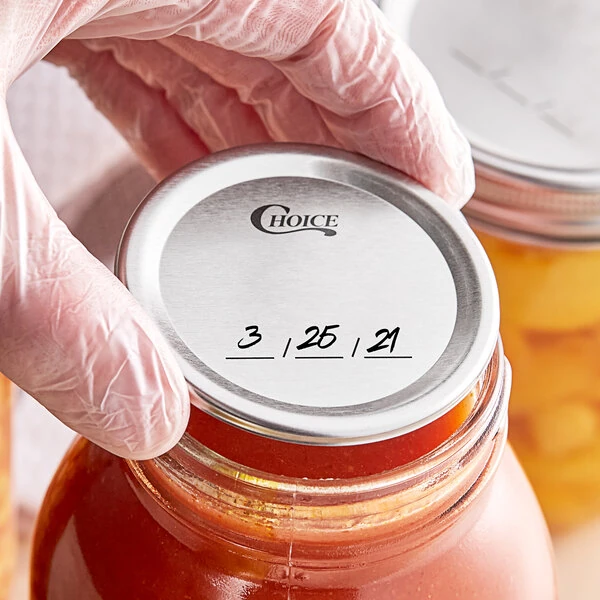 Choice Regular Mouth Lid for Select Canning / Mason Jars - 48/Pack