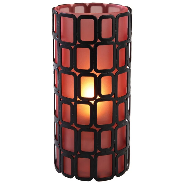 Sterno 80332 Ayer 6" Orange Frost Lamp