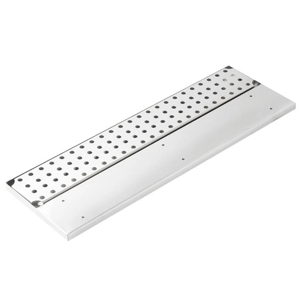 Advance Tabco DRKR-18 8" x 18" Stainless Steel Bar Drink Rail