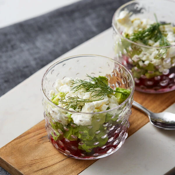 Acopa 7.5 oz. Hobnail Glass Bowl - 12/Case