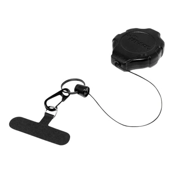 KEY-BAK Ratch-It SD Black Phone Tether with Belt Clip and 36" Retractable Cord 0KR7-4A24