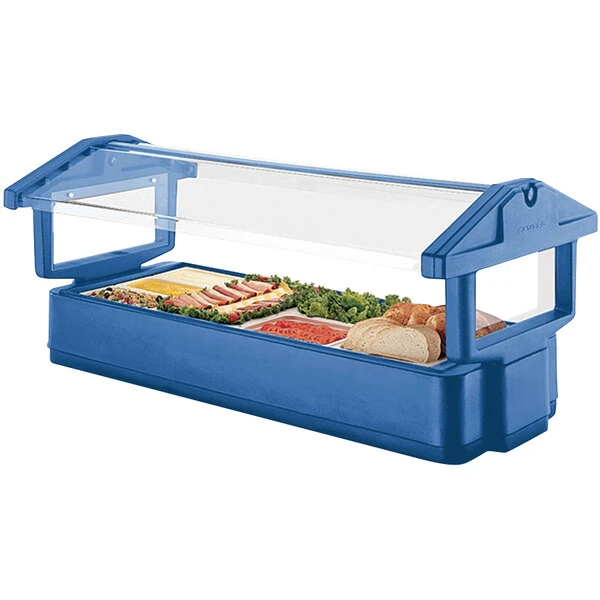 Cambro 4FBRTT186 51" x 33" x 27" Navy Blue Table Top Food / Salad Bar